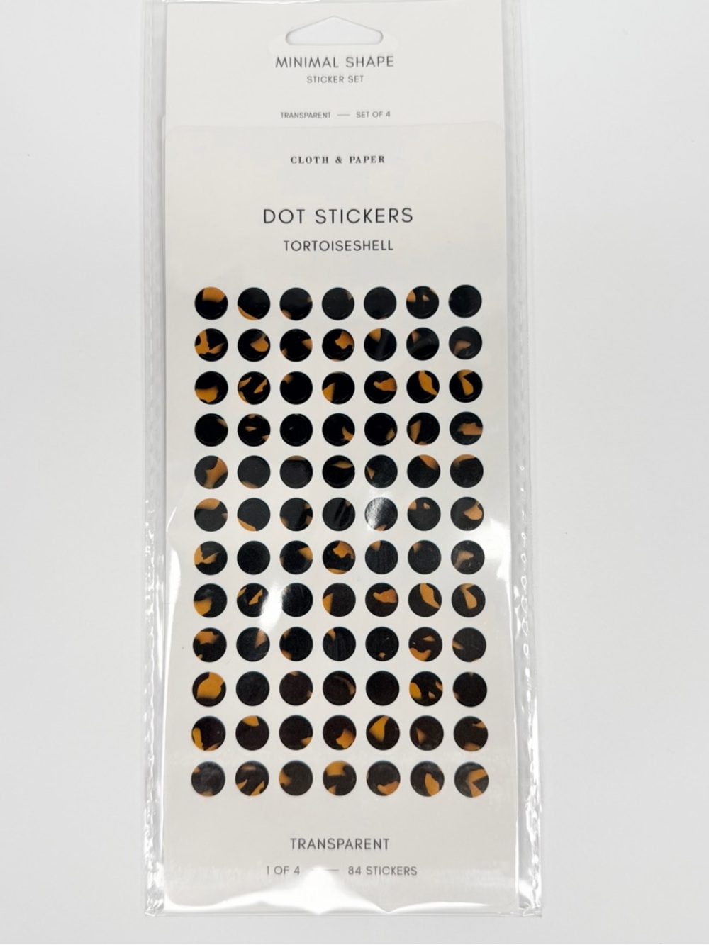 Cloth & Paper bundle: A5 size embossed dashboard, page flags & dot stickers. - Picture 8 of 11